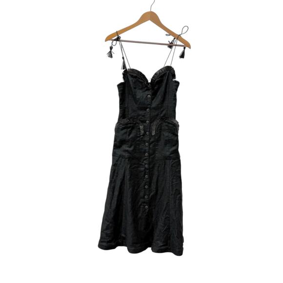 Alice McCall Girls On Film Midi Dress Black Women’s Size 4‎ MSRP $490 - Picture 4 of 15